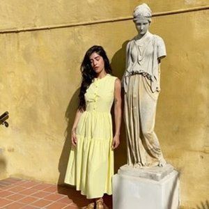 Ciao Lucia Freya Dress Light Yellow Size Small